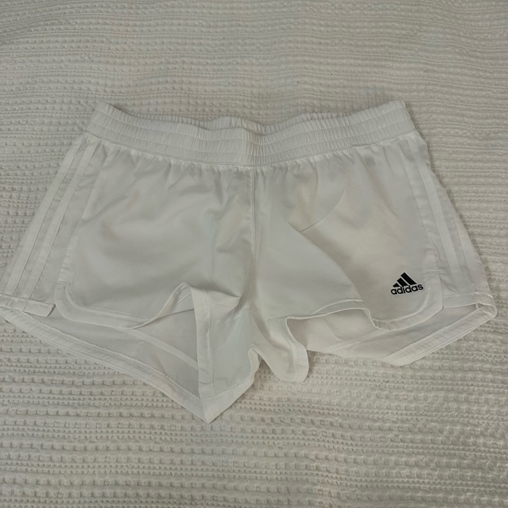 NWOT white youth adidas soccer shorts